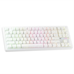 �y���������zATTACK SHARK M87PRO �R���p�N�g 3���[�h ���J�j�J���L�[�{�[�h Bluetooth/���C�����X/�L�� 2.4GHz TYPE-C 87�L�[ 80% �z�� RGB���C�g �z�b�g�X���b�v�Ή� �K�X�P�b�g�\�� �Q�[�~���O�L�[�{�[�h