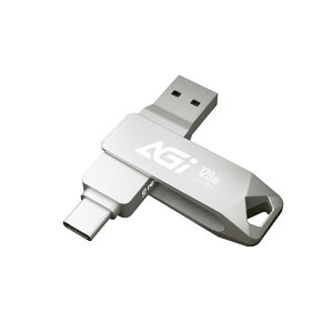 �y���������zAGI USB������ 128GB USB3.2 Gen1 USB Type-C/Type-A �ő�ǂݎ�葬�x 120MB/s �O�t�������� iPhone/iPad/Android/PC�ȂǕ����̃f�o�C�X�̃f�[�^�o�b�N�A�b�v�Ɠ]���ɑΉ� UE138A ������ �ϏՌ� �g��