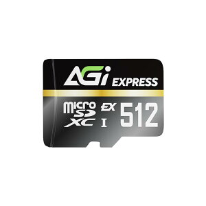 �y���������zAGI TF338 MicroSDXC Express�J�[�h 512GB �ő�Ǎ�800MB/s �ő发��700MB/s Nintendo Switch 2�œ���m�F�ς� SD7.1 EX UHS-I U3 V30 C10 4K���� �h�� �ϏՌ�