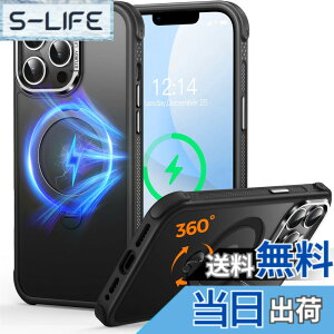 �y���������ziPhone 12/13/14/15/16 ���^ �P�[�X 360�x��]�X�^���h �F�F�u���b�N�A�T�C�Y�FiPhone 13 Pro