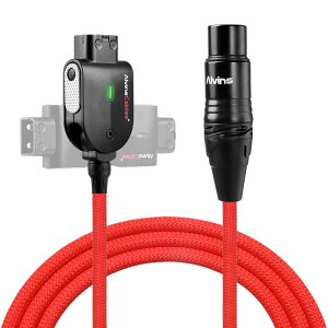 �y���������zAlvin's Cables XLR 4 �s�� ���X �ґg ���d�P�[�u�� Alvins Smart D-Tap | Sony Venice/F55/SXS, Blackmagic URSA Mini Pro, TVlogic ���j�^�[ �Ή� �F�F���b�h