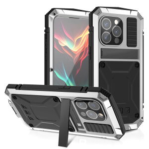 �y���������ziPhone 12 Pro Max �P�[�X�C�ϏՌ� �h�� �h�o �O�h�A�C�t�H��12�v���}�b�N�X 6.7�C���`�A���~�P�[�X�C�X�^���h�@�\�C�A���~�o���p�[ �P�[�X �����K���X���� �C�ŋ����������� 360 ��