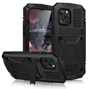 �y���������ziPhone 12 Pro Max �P�[�X�C�ϏՌ� �h�� �h�o �O�h�A�C�t�H��12�v���}�b�N�X 6.7�C���`�A���~�P�[�X�C�X�^���h�@�\�C�A���~�o���p�[ �P�[�X �����K���X���� �C�ŋ����������� 360 ��