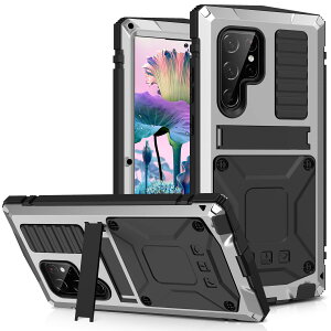 �y���������zGalaxy S23 Ultra �P�[�X�C�ϏՌ� �h�� �h�o �O�hGalaxy S23 6.8�C���`�A���~�P�[�X�C�X�^���h�@�\�C�A���~�o���p�[ �P�[�X �����K���X���� �C�ŋ����������� 360 ���͕ی� �R�p �ϏՌ� 