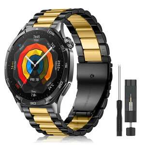 �y���������zCeiLarv 22mm �����o���h Huawei Watch GT Runner 2/ GT 6 Pro/GT 6/ GT5 Pro/ GT5 46mm/ Ultimate 2 �p �X�e�����X�� �X�}�[�g�E�H�b�` �x���g 22mm �����x���g �h�K �ϋv�� ���߉\ Amazfit Active Max/Bip 6/5/5 
