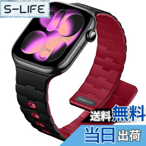 �y���������z[Bandletic] �A�b�v���E�H�b�`�p �o���h - N54���΃o���h �}�O�l�b�g���V���R�� �j�����p �X�|�[�c�p �y�� Series11/10/9/Ultra3/SE3/8/7/6/5/4/3/1�p �F�F�u���b�N/���b�h�A�T�C�Y�F38/40/41/42mm(S