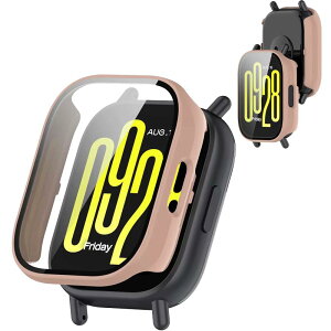 �y���������zAIYYXX For Redmi Watch 5 active �P�[�X 3D���p�G�b�W �����^ PC+�K���X�f�� ��̌^ �V���I�~(xiaomi) redmi watch 5 active �P�[�X �Ή� �����ߗ� �L�Y�h�~ �w��h�~ �ȒP�Ɏ��t���E�� �S�ʕی� 