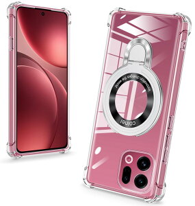 �y���������zbaodunwei Galaxy A25 5G �P�[�X �N���A �����O�t�� MagSafe�Ή� �}�O�l�b�g���� �c�����Ή� �A�W���X�^�u���X�^���h �l�p�G�A�N�b�V���� �ϏՌ� Galaxy A25 SC-53F SCG33 �J�o�[ �Ռ��z���|�P