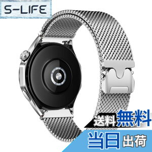 �y���������z[HinZann] �X�e�����X �o���h Huawei Watch GT 6 46mm/GT 6 Pro/GT 5/GT 5 Pro/GT 4/5/4/3 Pro �Ή����Ă��܂� 22mm�����p�x���g�E�}�O�l�b�g�E�~���l�[�[���[�v�E�������� ���b�V�� �ʋC �o���h Huawei