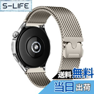 �y���������z[HinZann] �X�e�����X �o���h Huawei Watch GT 6 46mm/GT 6 Pro/GT 5/GT 5 Pro/GT 4/5/4/3 Pro �Ή����Ă��܂� 22mm�����p�x���g�E�}�O�l�b�g�E�~���l�[�[���[�v�E�������� ���b�V�� �ʋC �o���h Huawei