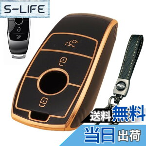 �y���������z[LETINGFAR] �L�[�P�[�X �x���c�p �X�}�[�g�L�[�P�[�X �L�[�J�o�[ TPU �S�ʕی� �����Z�f�X�x���c A C E S G�N���X CLS GLE GLC GLS ���ɓK�p �L�[�P�[�X �F�F�u���b�N(�L�[�z���_�[�t��)
