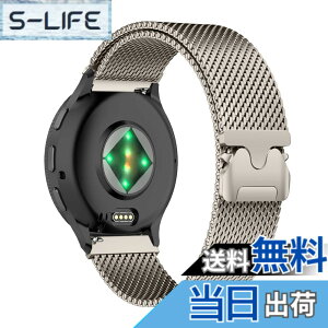 �y���������z[HinZann] �X�e�����X �o���h Garmin Venu 4 45mm/Venu 3/Venu2/D2 Air X15/vivoactive 4 �Ή����Ă��܂� 22mm�����p�x���g�E�}�O�l�b�g�E�~���l�[�[���[�v�E�������� ���b�V�� �ʋC �o���h Garmin Fore
