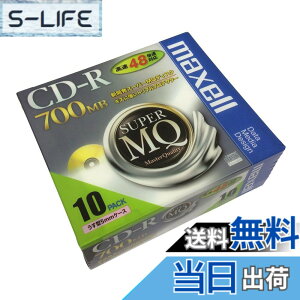 �y���������zmaxell �f�[�^�p CD-R 700MB 48�{���Ή� 10�� 5mm�P�[�X�� CDR700S.1P10S parent �T�C�Y�F10��