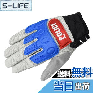 �y���������z[�R�~�l] �o�C�N�p �C���X�g���N�^�[�O���[�u�v���A�h�o���X GK-135 �t�ďH���� �F�FPOLICEPRO Grey/Red�A�T�C�Y�FL