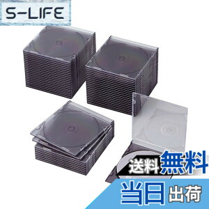�y���������z�G���R�� DVD CD�P�[�X �v���P�[�X �X���� 1�����[ 10���p�b�N �A�\�[�g CCD-JSCS10ASO �F�F�N���A�u���b�N�A�T�C�Y�F1�����[x50���p�b�N