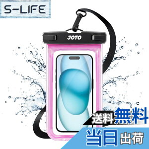 �y���������zJOTO �h���P�[�X 2���Z�b�g �X�}�z�p IPX8�F��iPhone16/15/14/13/12 Pro Max Galaxy S24/S23 Ultra Pixel 8 Pro �Ή� 7�C���`�܂� �w��F�ؑΉ� ���C �C �v�[�� �ނ� �A�E�g�h�A ��|���� -�u���b�N �F