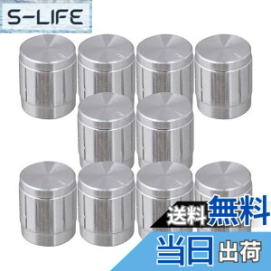 �y���������zYibuy 10 PCS�{�����[���R���g���[�����[�^���[�m�u Exquisite Diameter 6mm �V���o�[ �F�F�V���o�[
