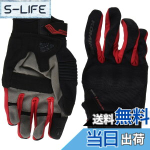 �y���������z�R�~�l(KOMINE) �o�C�N�p �v���e�N�g���b�V���O���[�u-�u���C�u GK-183 GK-1833 �t�ďH���� ���b�V���f�� �v���e�N�^�[ �F�FBlack/Red�A�T�C�Y�FM