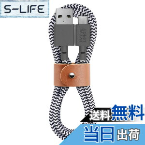 �y���������zNATIVE UNION�i�l�C�e�B�u���j�I���jBelt Cable USB-C to USB-A (1.2m/3m) �}���[�d�P�[�u�� ���U�[�X�g���b�v�t��iPhone 16, Samsung Galaxy Z Fold 6, Flip 6, S24 Ultra, Pixel 9 Pro, iPad Pro�Ή� �F�FZebra�i�V