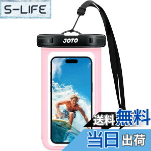 �y���������zJOTO �h���P�[�X 2���Z�b�g �X�}�z�p IPX8�F��iPhone16/15/14/13/12 Pro Max Galaxy S24/S23 Ultra Pixel 8 Pro �Ή� 7�C���`�܂� �w��F�ؑΉ� ���C �C �v�[�� �ނ� �A�E�g�h�A ��|���� -�u���b�N �F