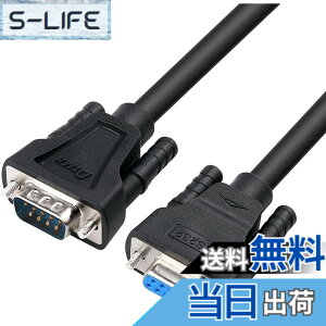 �y���������zDTECH RS232C �V���A���P�[�u�� D-Sub9�s���I�X-D-Sub9�s�����X �N���X�P�[�u�� �F�F�u���b�N�A�T�C�Y�F1.5m