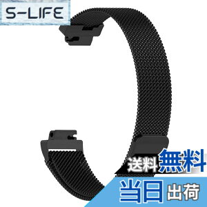 �y���������zmonoii fitbit�݊��i inspire inspireHR ���� �o���h �C���X�p�C�A �x���g �X�e�����X �F�F�u���b�N�A�T�C�Y�FL
