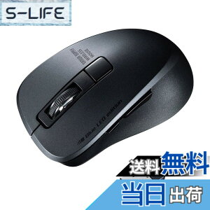 �y���������z�T�����T�v���C �L���}�E�X USB A�ڑ� �É� �u���[LED 5�{�^�� 3200dpi(4�i�K�ؑ�) ���^ �u���b�N MA-BL156BK �F�F�u���b�N