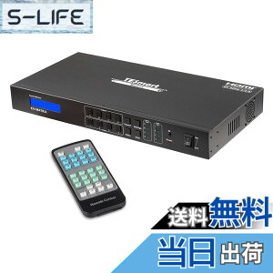 �y���������zTESmart HDMI �}�g���b�N�X 4K EDID�@�\ ��PC���� HDMI �ؑ֊� �F�FBlack