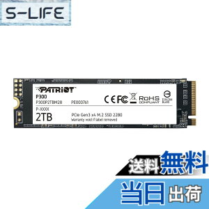 �y���������zPatriot P300 Internal SSD - NVMe PCIe Gen 3x4 - M.2 2280-10 Pack Parent �F�FM.2 PCIe Gen 3x4�A�T�C�Y�F2000 Go