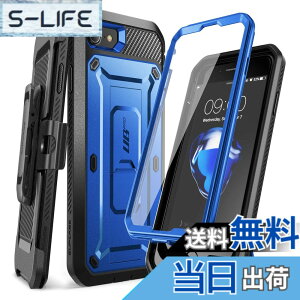 �y���������zSUPCASE iPhone SE3(��3����) 2022 SE(��2����) /iPhone8 /iPhone7 �P�[�X �Ή� 2020 �V�����J�o�[ �t���ی�t�B���� �ƍ������N���b�v�t�� �č��R���K�i�擾 �ϏՌ� �h�o �� �F�F�u���[�A�T�C