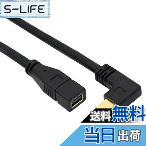 �y���������zViViSun Mini DP�����P�[�u�� Mini Displayport to Mini Displayport �����P�[�u�� �I�Xto���X �����b�L ���E�㉺90°L�^ 4Kx2K�Ή� �F�FBlack�A�T�C�Y�F�EL
