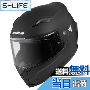 �y���������z�R�~�l(KOMINE) �o�C�N�p FL �t���t�F�C�X�w�����b�g HK-170 UV�J�b�g�V�[���h �����xABS�V�F�� �C���i�[�o�C�U�[ �t���t�F�C�X �}�O�l�b�g�o�b�N�� �F�FMat Black�A�T�C�Y�FM