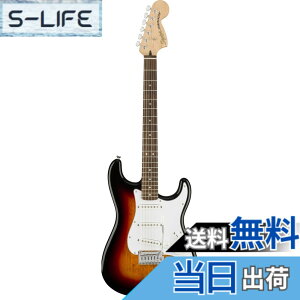�y���������zSquier by Fender �G���L�M�^�[ Affinity Series Stratocaster, Maple Fingerboard, Black �F�F3�J���[�T���o�[�X�g