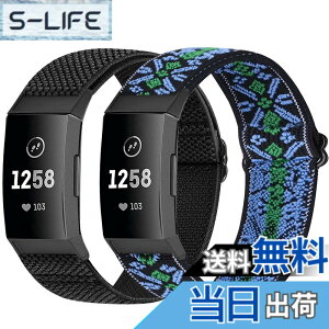 �y���������zRunostrich �R���p�`�u�� Fitbit Charge 4 / Fitbit Charge 3 / Charge 3 SE �i�C�����e���X�|�[�c�o���h�����p�X�g���b�`�o���h �X�g���b�v �F�F�u���b�N+�{�w�~�A���u���[
