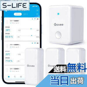�y���������zGovee WiFi �����x�v ���x�v ���x�v �f�W�^�� ���C�����X �����x �����΍� �A���[�� �ُ�ʒm �C���e���A �R���p�N�g �Z���T�[3�� �Q�[�g�E�F�C1�� �΍� �����x�Ǘ� ���� �n���� �