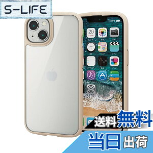 �y���������z�G���R�� iPhone 11 �P�[�X �ϏՌ�x�t���[�� TOUGH SLIM LITE [�w�ʃN���A�^�C�v] �u���b�N �F�F�A�C�{���[�A�T�C�Y�FiPhone 13