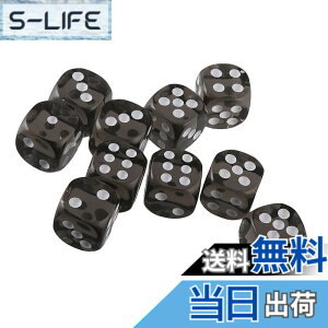 �y���������zYourandoll 10�� ���ʑ̃_�C�X D6�T�C�R�� 6�ʃ_�C�X16mm Dungeons and Dragons �AMTG�A TRPG�A DND�T�C�R���Ȃǃe�[�u���Q�[���p �F�F���� �u���b�N�A�T�C�Y�F16mm