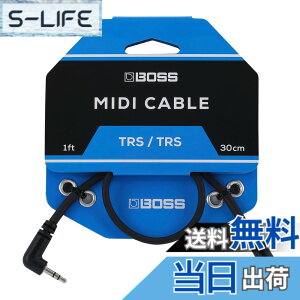 �y���������z�{�X BOSS MIDI�P�[�u�� MIDI Cable 3.5mm TRS/TRS LL �y�_�� MIDI�R���g���[�� 200�V���[�Y GT-1000CORE EV-1-WL �Ή� �T�C�Y�F30cm