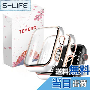 �y���������zTEMEDO �Ή� �A�b�v���E�H�b�` �J�o�[ 44mm Apple Watch SE3/SE2/SE/6/5/4 �P�[�X ���b�L���H �K���X�t�B���� ��̌^ �����x�^�b�` �L�Y�h�~ PC�f�� �S�ʕی� ��d�\�� ���ϋv ���� �F�F�z��