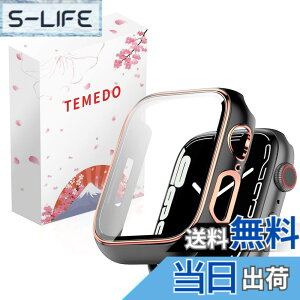 �y���������zTEMEDO �Ή� �A�b�v���E�H�b�` �J�o�[ PC�f�� TPU�f�� Apple Watch �P�[�X �A�b�v���E�H�b�` �P�[�X �S�ʕی� ��d�\�� Apple Watch �J�o�[ �K���X�t�B���� ��̌^-AWC-DD �F�F�u���b�N/���[