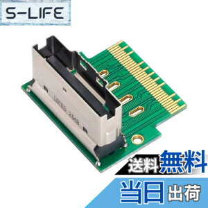 �y���������zCablecc PCI-E Slimline SAS 4.0 SFF-8654 8i74pin����SFF-865474pin�I�X-���X�G�N�X�e���_�[�A�_�v�^�[�p�x�t���e�X�g�c�[�� �F�F�O���[���A�T�C�Y�FS