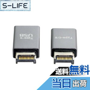 �y���������zcablecc USB 3.1 �t�����g�p�l���w�b�_�[ �I�X Type-E to Type-A & Type-C USB-C �}�U�[�{�[�h�g���f�[�^�A�_�v�^�[ 2�� �F�FSILVER 2PCS ADAPTER