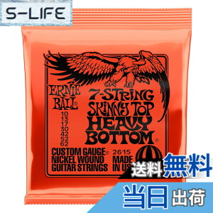 �y���������z�y���K�i�z ERNIE BALL 2615 �G���L�M�^�[�� 7��(10-62) 7-STRING SKINNY TOP HEAVY BOTTOM SLINKY �X�L�j�[�g�b�v�E�w�r�[�{�g���E�X�����L�[ �j�b�P�� �F�F�X�L�j�[�g�b�v�E�w�r�[�{�g��(10-62)