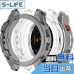 �y���������zMiimall�Ή�Garmin Fenix 7/Fenix 7 Pro �P�[�X TPU�ގ� �\�t�g �h�Ռ� �y�� ���^ �K�[�~�� Fenix 7 �J�o�[ �����h�~ �����Ή� Fenix 7�ی�J�o�[ �o���p�[�i�N���A�j �F�F�N���A+�u���b�N