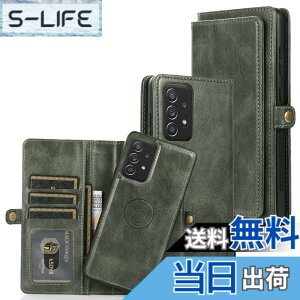 �y���������zfor Galaxy S22 Many Card Slots 2in1 Detachable Wallet Case �F�F�O���[���A�T�C�Y�FGalaxy A52 5G