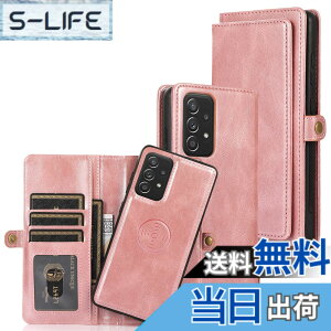 �y���������zfor Galaxy S22 Many Card Slots 2in1 Detachable Wallet Case �F�F�s���N�A�T�C�Y�FGalaxy A52 5G