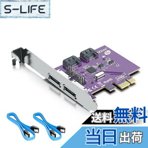 �y���������zPCIe SATA Card �F�F2�|�[�g, PCI-e X1�A�T�C�Y�F2�|�[�g, PCI-e X1