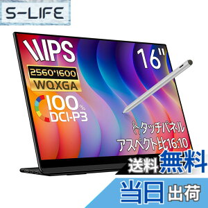 �y���������zEHOMEWEI ���o�C�����j�^�[ WQXGA 16�C���` 2.5K 2560x1600�yWindows/MacOS�z�Ή� 99% DCI-P3 �����^ 6mm LQ-160NW �F�F�u���b�N�A�T�C�Y�F16�C���`