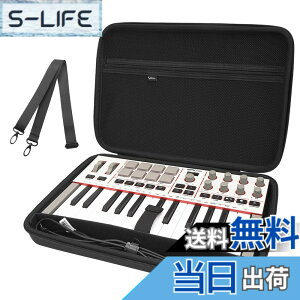 �y���������zMusiin �n�[�h�V�F���P�[�X Arturia MiniLab 3/MiniLab MkII 25 �X�����L�[�{�[�h�R���g���[���[��Arturia Midi �R���g���[���[�V���Z�T�C�U�[�ɑΉ� �F�F�u���b�N///�z���C�g�A�T�C�Y�FBlack