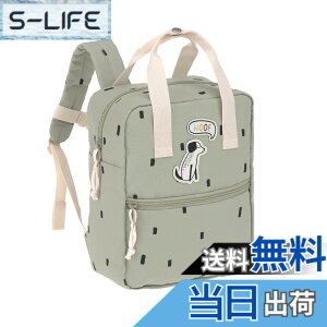 �y���������z[LASSIG] ���b�V�O Mini Square Backpack Happy Prints �~�j�X�N�G�A�o�b�N�p�b�N �F�Flight olive�A�T�C�Y�F28 cm
